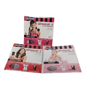 #34 3 glimmer glitter transfer art